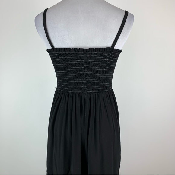 Michael Stars Maria Smocked Wide Leg Jumpsuit Medium - Picture 8 of 11